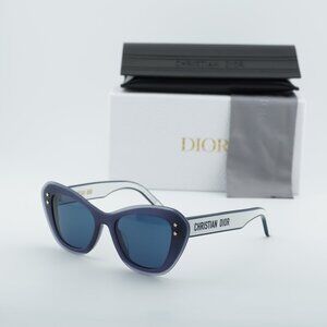 Dior DIORPACIFIC B3U 30B0 Butterfly Sunglasses - Blue/White/Blue